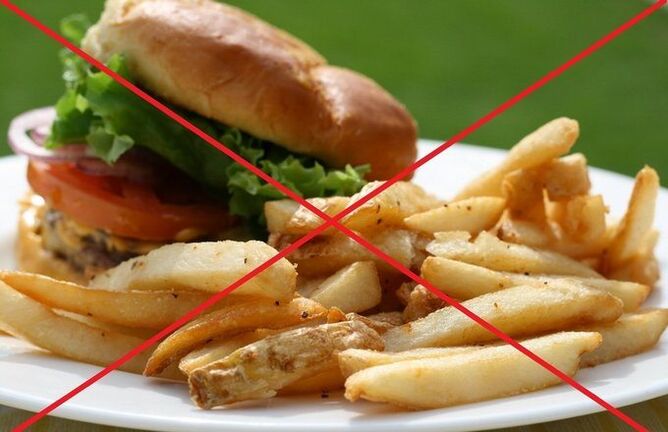 Zakaz fast foodów na osteochondrozę kręgosłupa